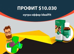 Кейсы арбитраж: $10.030 на нутра оффере IdealFit за 2 недели. ROI: 228%