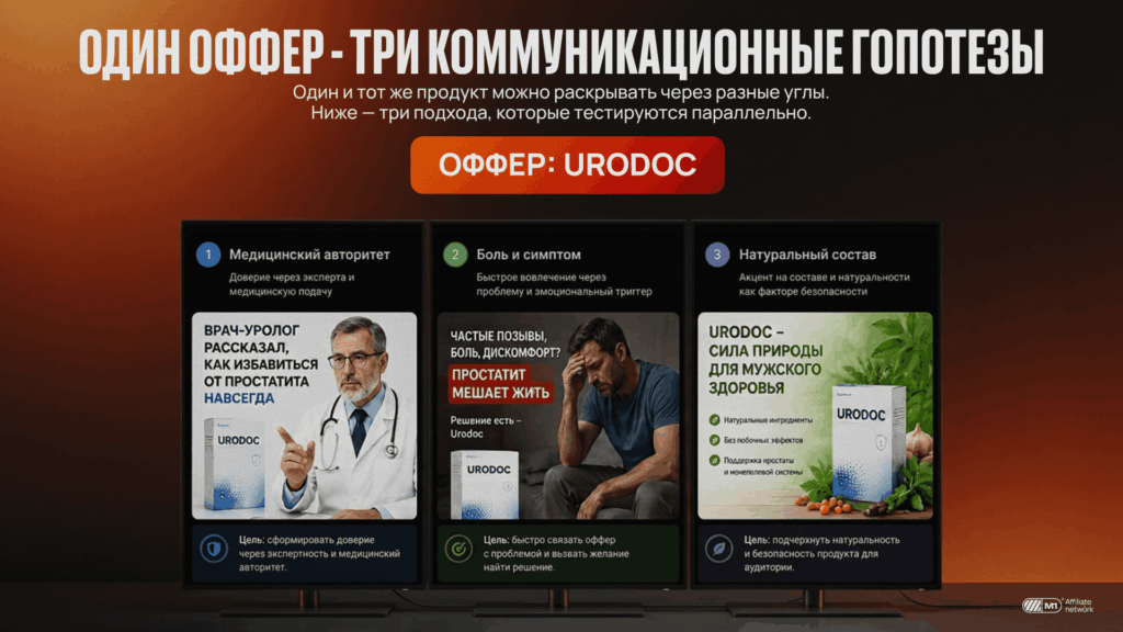 Нутра арбитраж — сравнение коротких креативов и VSL